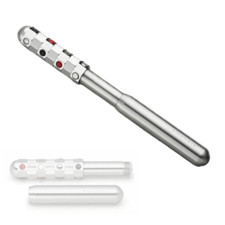 Stick da massaggio agopressione in un formato tascabile, bastone da massaggio agopressione vibrazione in acciaio inossidabile